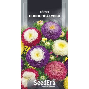 Семена цветы Астра Помпонная смесь Seedera 0.25 г