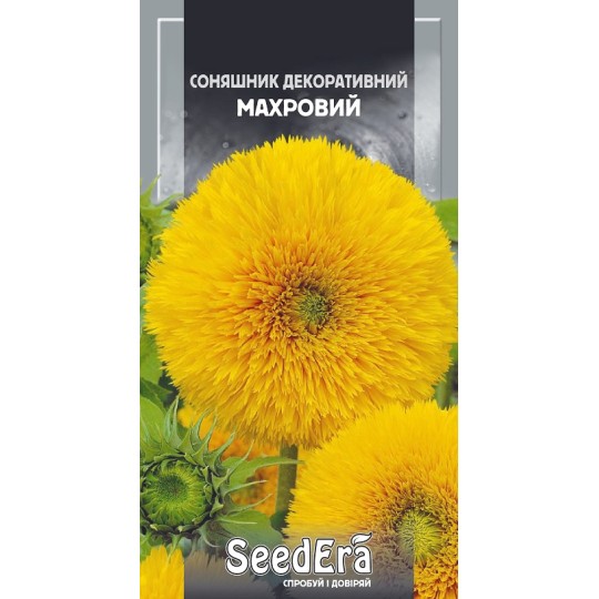 Семена цветы Подсолнух декоративный Махровый Seedera 1 г