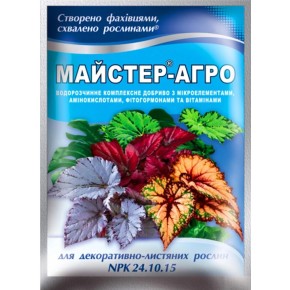 Добриво Майстер-Агро для декоративно-листяних рослин 25 г