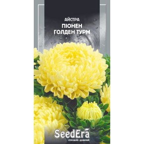 Семена цветы Астра Пионен Голден Турм Seedera 0.25 г
