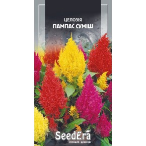 Семена цветы Целозия перистая Пампас смесь Seedera 0.2 г
