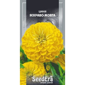 Семена цветы Циния Ярко-желтая Seedera 0.5 г