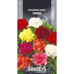 Насіння квіти Гвоздика Шабо суміш Seedera 0.2 г