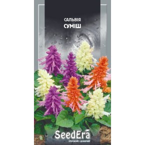 Семена цветы Сальвия блестящая смесь Seedera 0.2 г