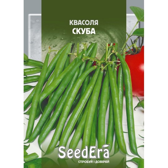 Насіння квасоля спаржева кущова Скуба Seedera 20 г