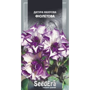 Насіння квіти Датура махрова фіолетова Seedera 5 штук