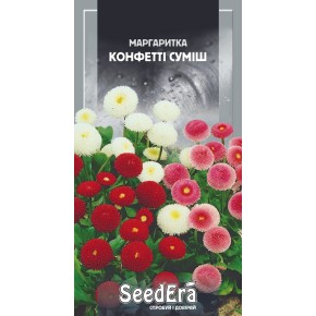 Насіння квіти Маргаритка Конфетті сумішSeedera 0.1 г