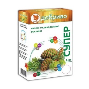 Минеральное супер удобрение Осеннее для хвойных и декоративных растений 1 кг