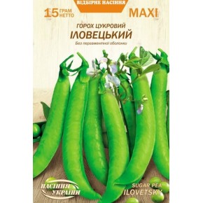Насіння горох цукровий Іловецький Насіння України 15 г
