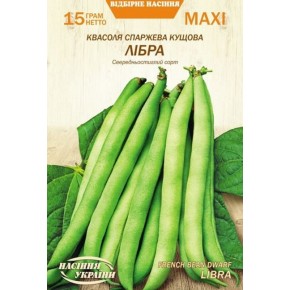 Насіння квасоля кущова Лібра Насіння України 15 г