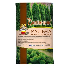 Мульча деревна Садівник кори соснової 50 л