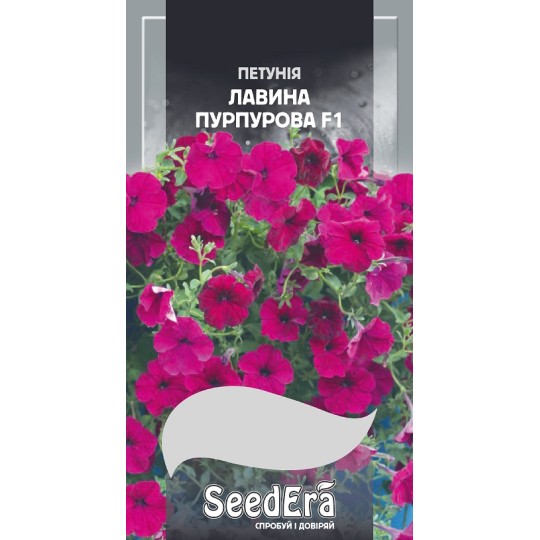 Насіння квіти Петунія Лавина пурпурова F1 Seedera 20 штук