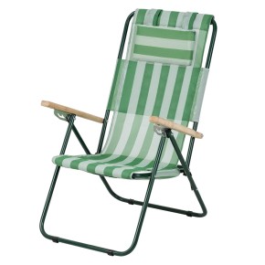 Крісло-шезлонг Vitan Ясен 20 мм біло-зелений