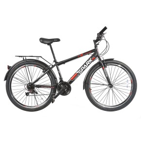 Велосипед SPARK INTRUDER 26" ст15" жв в-бр (Черный с красным)