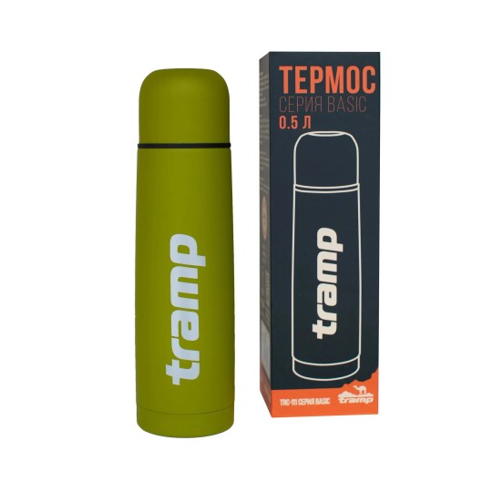 Термос TRAMP Basic 0,5л (Оливковый) (TRC-111-olive)