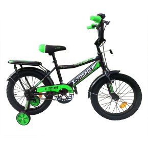 Велосипед X-TREME STORM 1601 сталь., розмір рами 16" дюймів, розмір коліс 16" дюймів, колір зелений