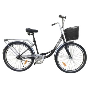 Велосипед X-TREME TOUR 2804 сталь., розмір рами 26" дюймів, розмір коліс 26" дюймів, колір чорно-білий