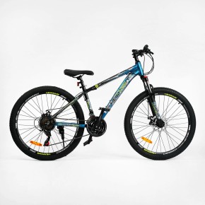 Велосипед Велосипед Спортивний CORSO «HEADWAY» 26" дюймів HW-26752 (1) рама алюмінієва 15", обладнання Shimano 21 швидкість,