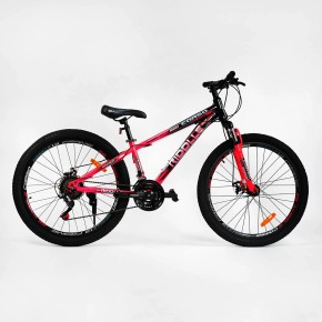 Велосипед спортивний Corso RIDDLLE 26" дюймів RD-26222 (1) рама сталева 13'', обладнання SunRun 21 швидкість