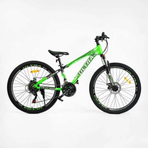 Велосипед спортивный CORSO «ULTRA» 26" дюймов UL-26072 (1) алюминиевая рама 13'’, оборудование Shimano 21 скорость