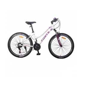 Велосипед FORTE AURORA женский сталь., размер рамы 15" дюймов, размер колес 26" дюймов, цвет бело-розовый (117815)
