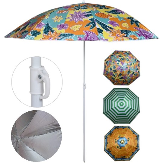Парасолька пляжна Stenson Designs з нахилом MH-0035-MIX