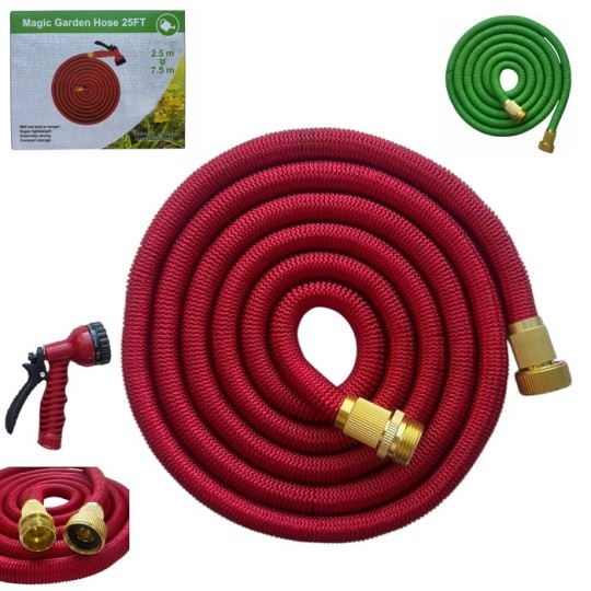 Шланг для поливу Stenson Magic Garden Hose з розпилювачем 10 м ~ 50 м WL-1624