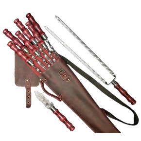 Подарочный набор для BBQ Viking Create Асгард бордовый
