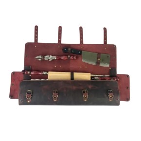 Подарочный набор для BBQ Viking Create Тигнармен в кожаном кейсе (LC-045)