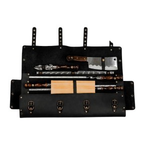 Набор для BBQ Viking Create Тигнармен в кожаном кейсе (LC-046)