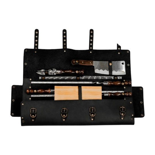 Набор для BBQ Viking Create Тигнармен в кожаном кейсе (LC-046)