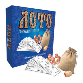Настольная игра Стратег Лото Традиционное с деревянными бочонками (30315)