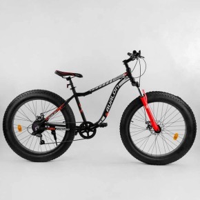 Велосипед Спортивний CORSO «Avalon» 26" дюймів 21085 (1) ФЕТБАЙК, рама алюмінієва, обладнання Shimano 7 швидкостей