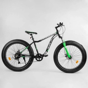 Велосипед Спортивний CORSO «Avalon» 26" дюймів 95583 (1) ФЕТБАЙК, рама алюмінієва, обладнання Shimano 7 швидкостей
