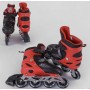 Ролики 40082-S Best Roller / размер 30-33 / цвет КРАСНЫЙ (6) колеса PVC, ПЕРЕДНЕЕ КОЛЕСО СВЕТЛО, в сумке, d колес 6,5 см