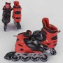 Ролики 50607-L Best Roller / размер 38-42 / цвет КРАСНЫЙ (6) колеса PVC, переднее колесо со светом, в сумке, d колес 7 см