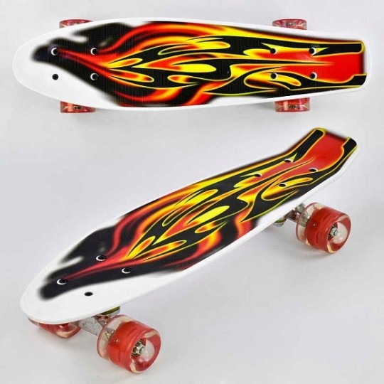 Скейт F 4380 (8) Best Board, доска=55см, колеса PU, СВЕТЯТСЯ, d=6см