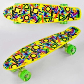 Скейт Р 11002 (8) Best Board, доска = 55см, колеса PU, светло, d = 6см