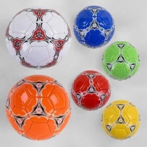 М'яч футбольний РОЗМІР №2, 6 видів, вага 100 грам, матеріал PVC, балон гумовий /180/ C44751