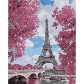 Картина за номерами: Магнолія в Парижі 40*50 BS29271