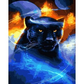 Картина по номерам "Магічна пантера" Rainbow Art GX44452