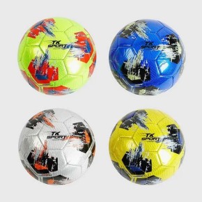 М'яч футбольний розмір №5 4 кольори, матеріал EVA Laser, 300-310 грам, гумовий балон /60/ C40209