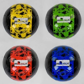 М'яч футбольний розмір №5, 4 кольори, матеріал PU, 320 грам, балон гумовий /60/ C40064