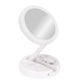 Зеркало для макияжа с LED-подсветкой круглое 28613-45