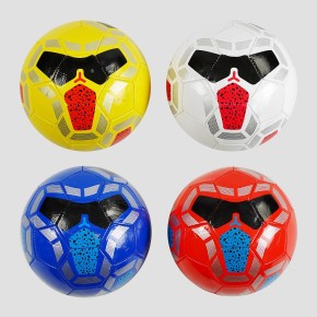 М'яч футбольний 4 види, матеріал PVC, 270-280 грам, розмір №5, МІКС ВИДІВ /100/ C50198