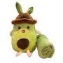 М'яка іграшка подушка-обіймашка Авокадо з пледом 110х140 см