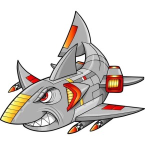Картина по номерам Космическая акула Strateg 30х30 см (ES161)