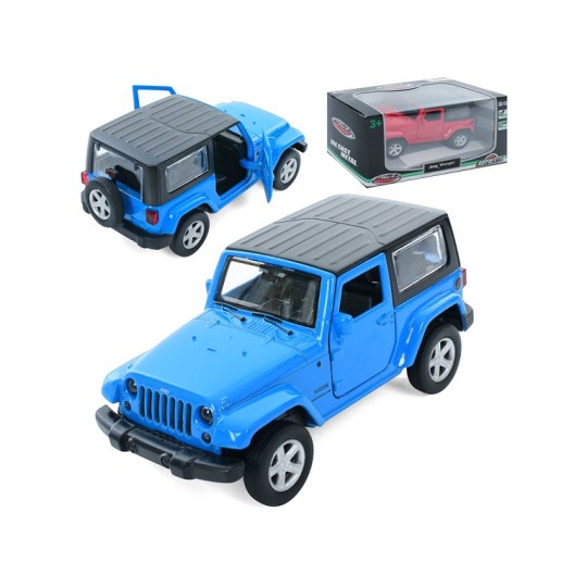 Машинка металлическая Джип AS-3055 АвтоМир Jeep Wrangler 2 цвета 14,5х7х6,5 см