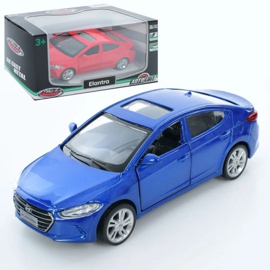 Машинка металлическая Hyundai Elantra AS-3068 АвтоМир 1:40 2 цвета 14,5 см