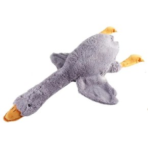 М'яка іграшка Гусак (подушка обіймашка) 70 см сірий М70-С